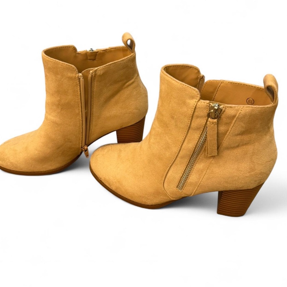 Tan Suede Ankle Boots